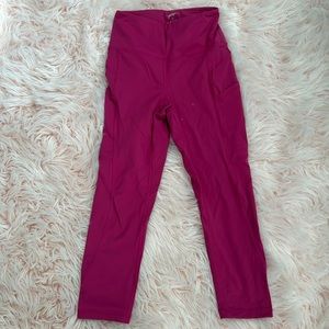 Hot Pink pocketed leggings